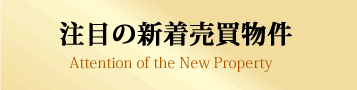 注目の新着売買物件